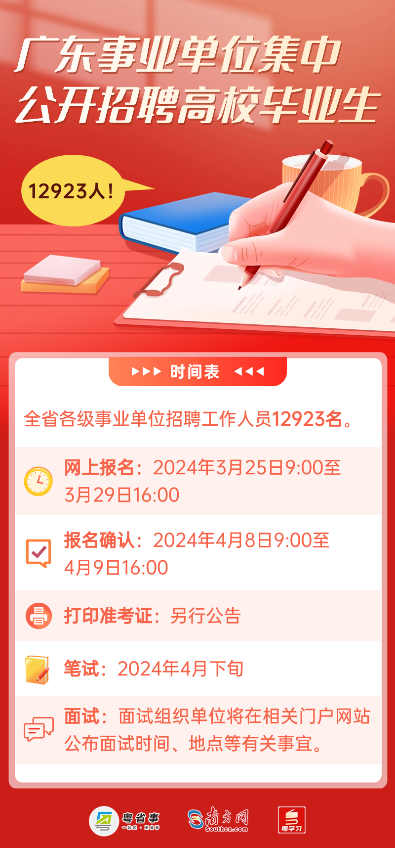 广东省XXXX年事业单位招聘公告发布